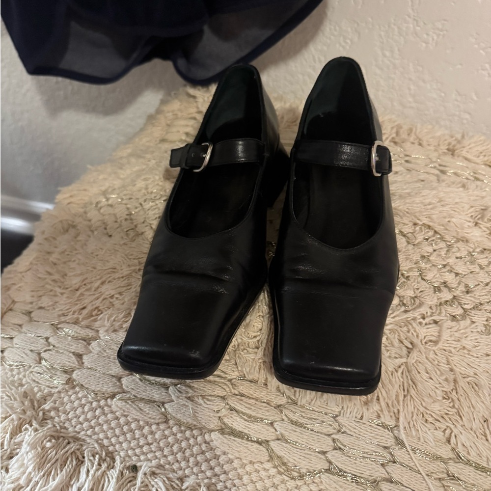 Paloma Wool Black Mary Jane Women's Block Heels
